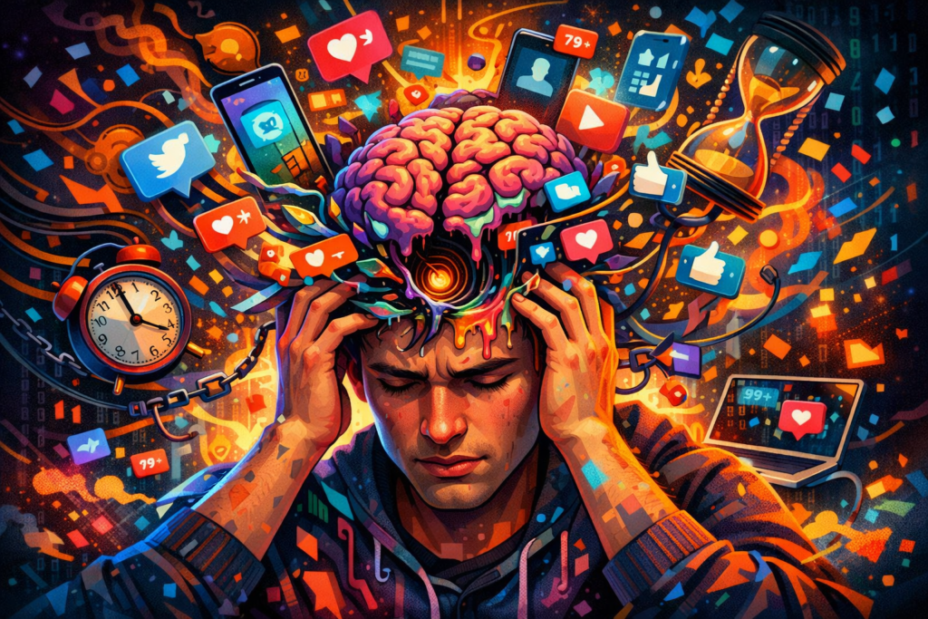 Entenda o que é brain rot, como o excesso de conteúdo digital afeta sua mente e veja estratégias práticas para recuperar foco e criatividade.